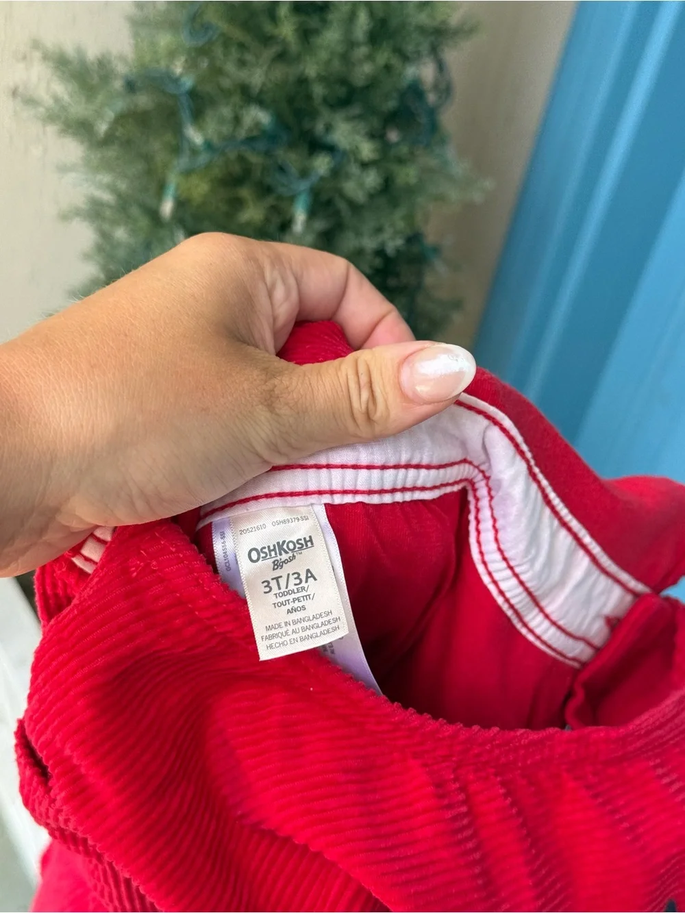 Vintage OshKosh B'gosh Bright Red Corduroy Overalls for Kids